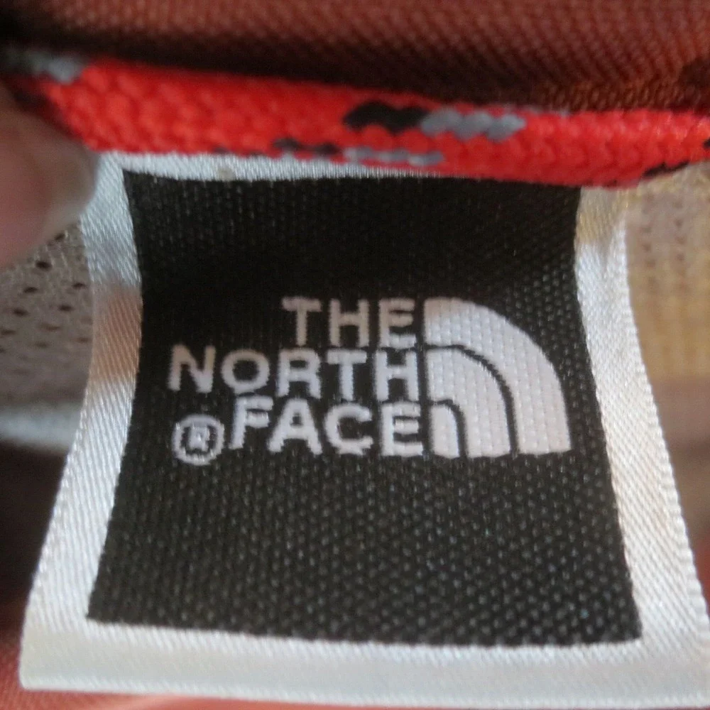 The North Face Shirt Mens L Orange A412 Long Sleeve Roll Tab‎ Outdoor Hike Fish